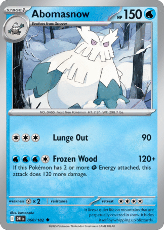 Abomasnow 60 / 182