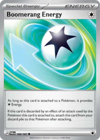 Boomerang Energy 166 / 167