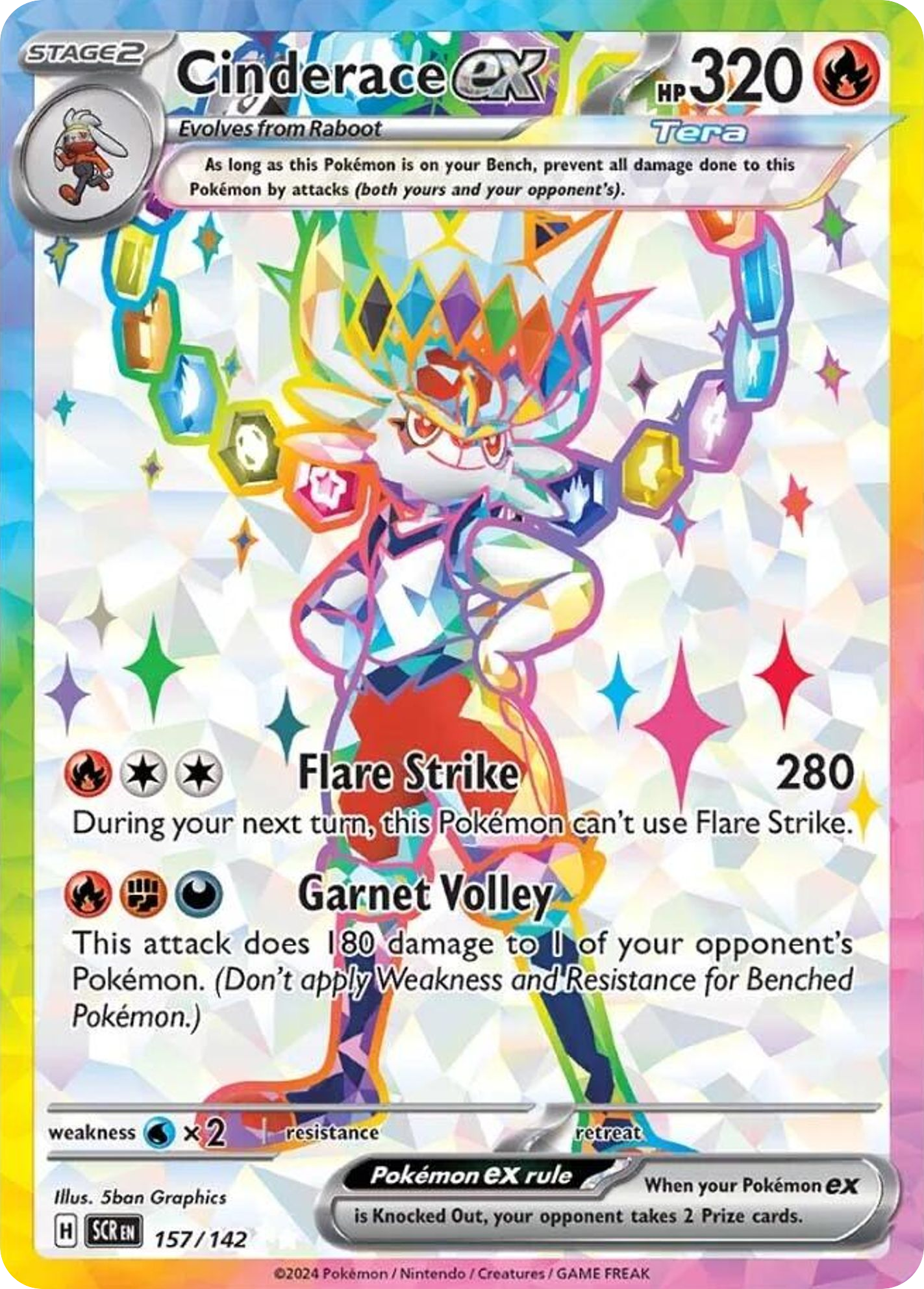 Cinderace ex 157 / 142