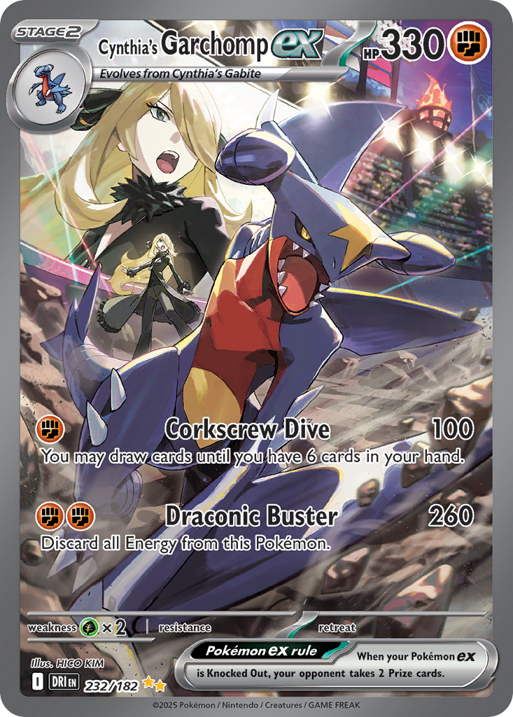 Cynthia's Garchomp ex 232 / 182