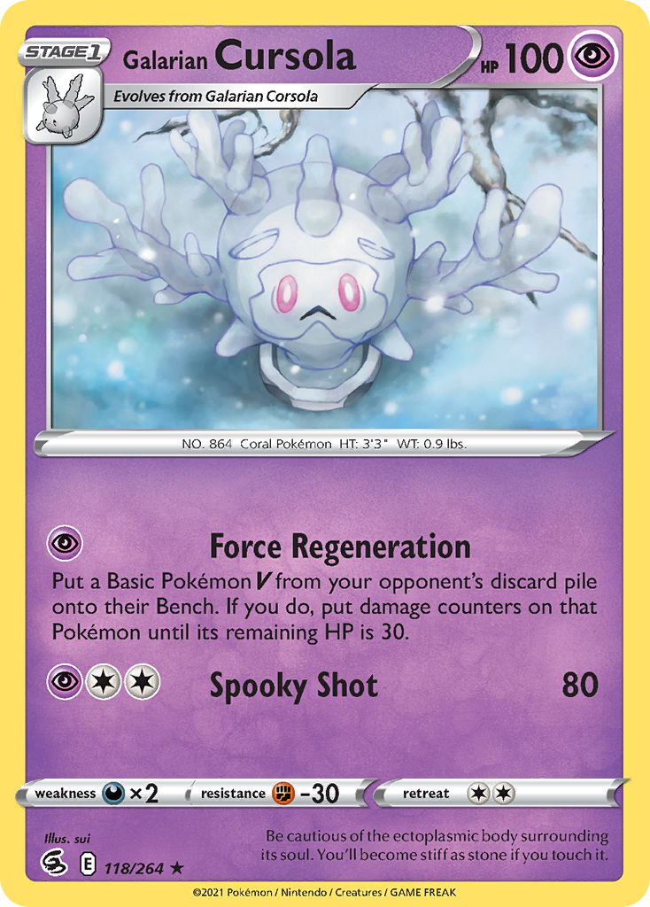 Galarian Cursola 118 / 264