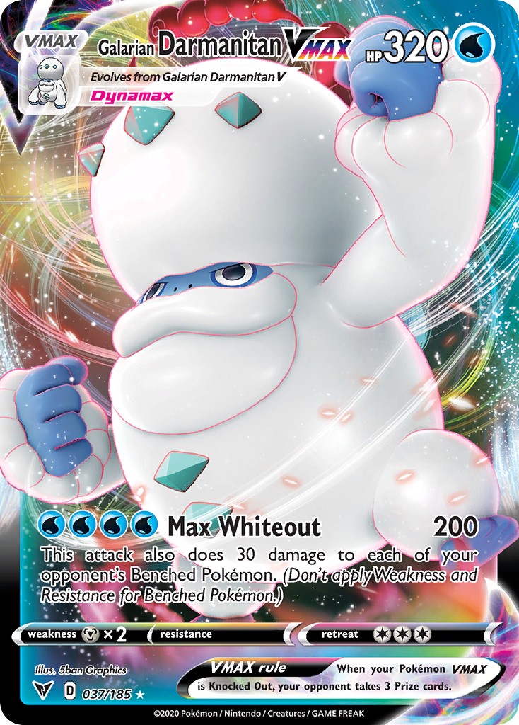 Galarian Darmanitan VMAX 37 / 185