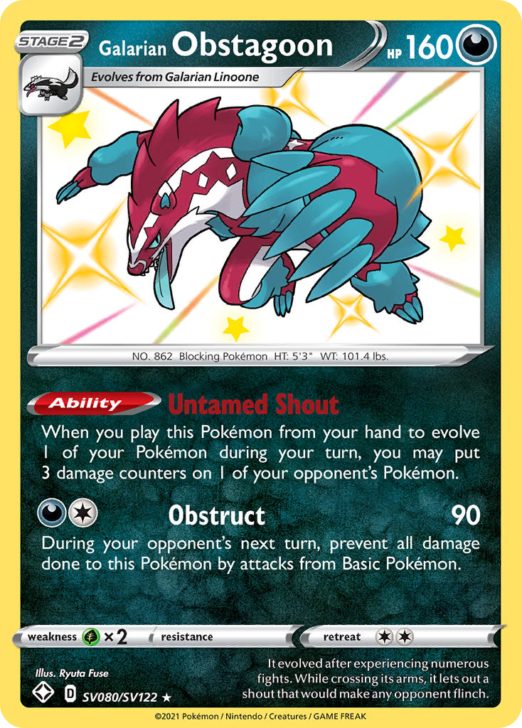 Galarian Obstagoon SV080 / 72