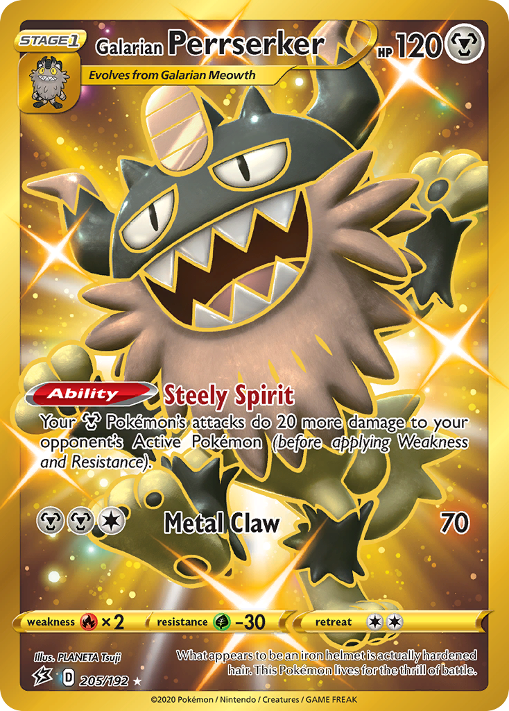 Galarian Perrserker 205 / 192