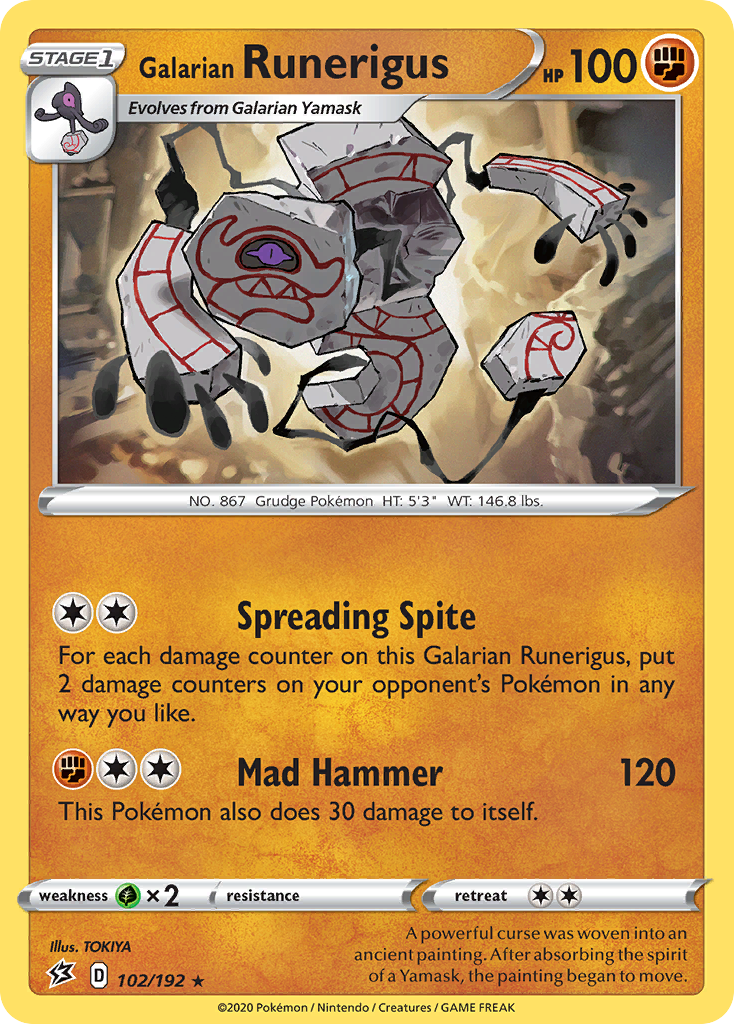 Galarian Runerigus 102 / 192