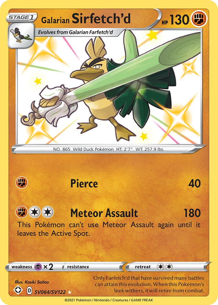 Galarian Sirfetch’d SV064 / 72