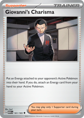 Giovanni's Charisma 161 / 165