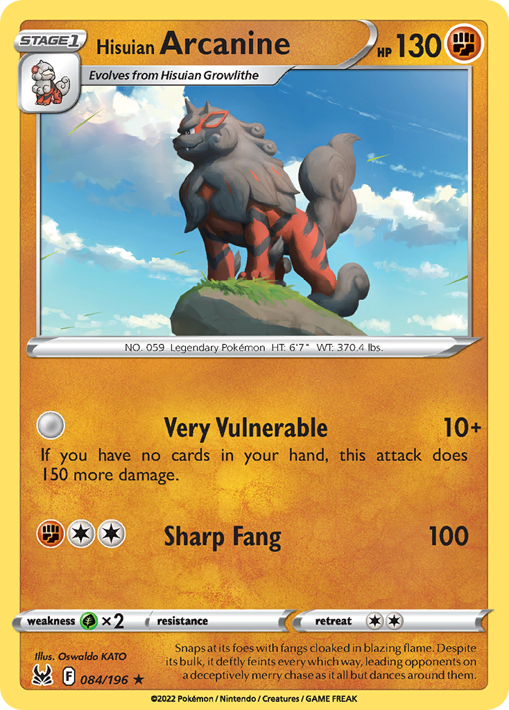 Hisuian Arcanine 84 / 196