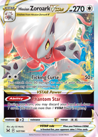 Hisuian Zoroark VSTAR 147 / 196