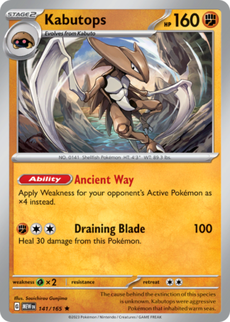 Kabutops 141 / 165