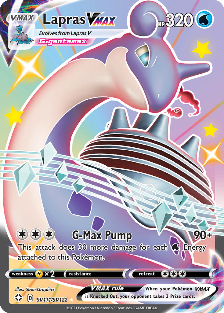 Lapras VMAX SV111 / 72