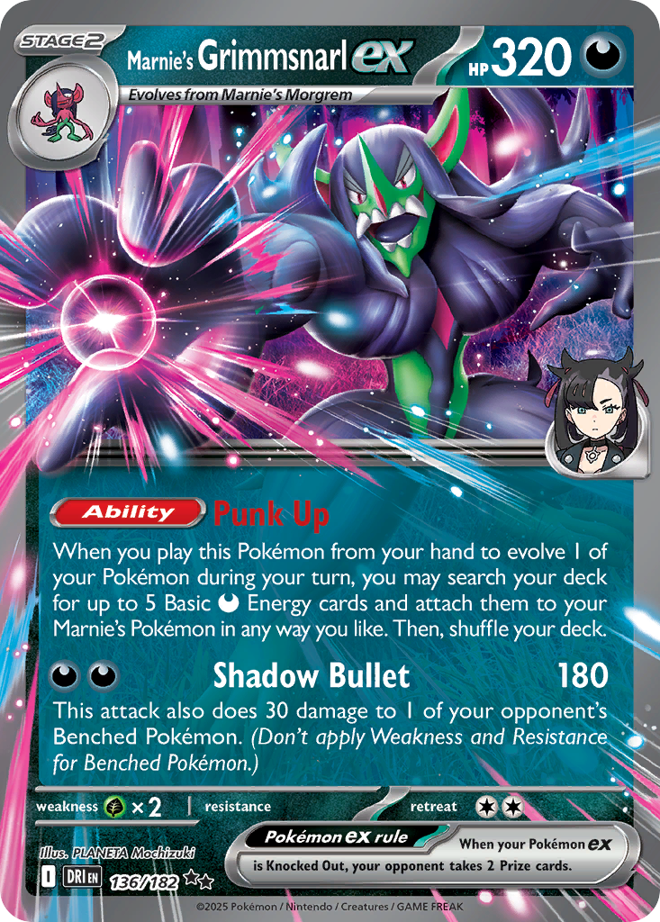 Marnie’s Grimmsnarl ex 136 / 182