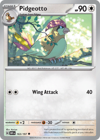 Pidgeotto 163 / 197