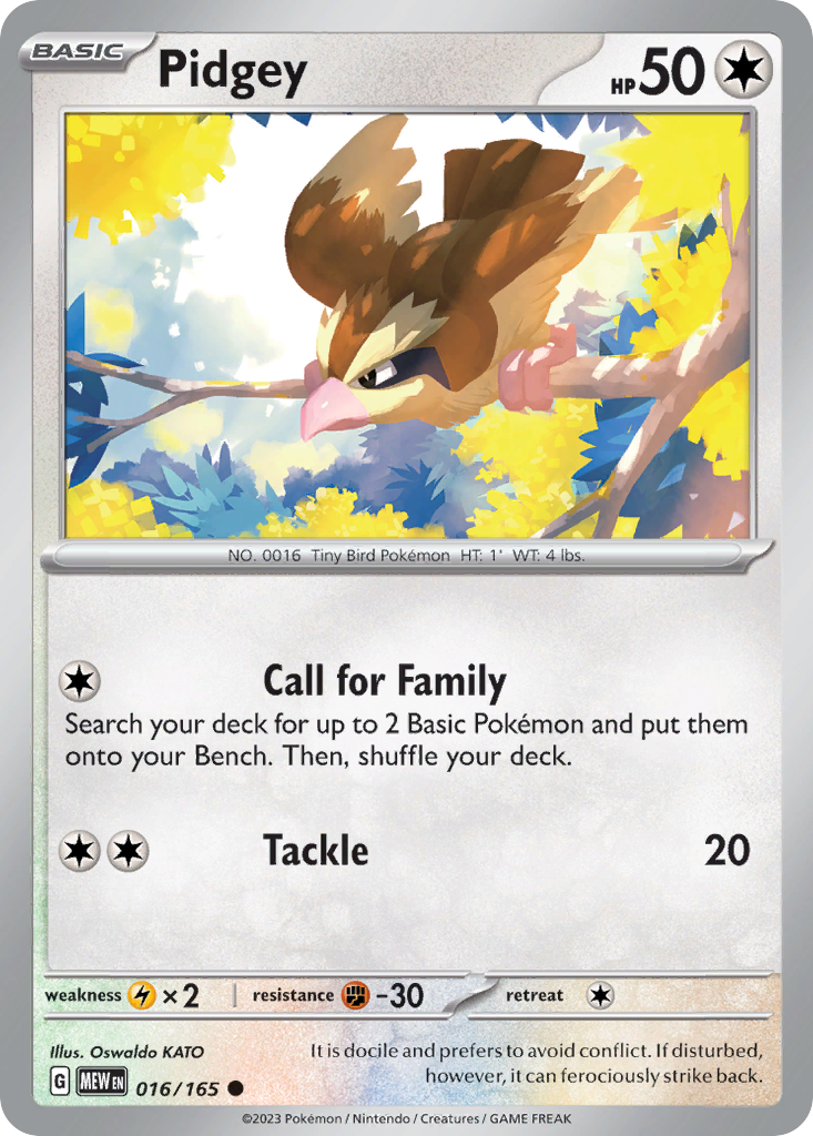 Pidgey 16 / 165