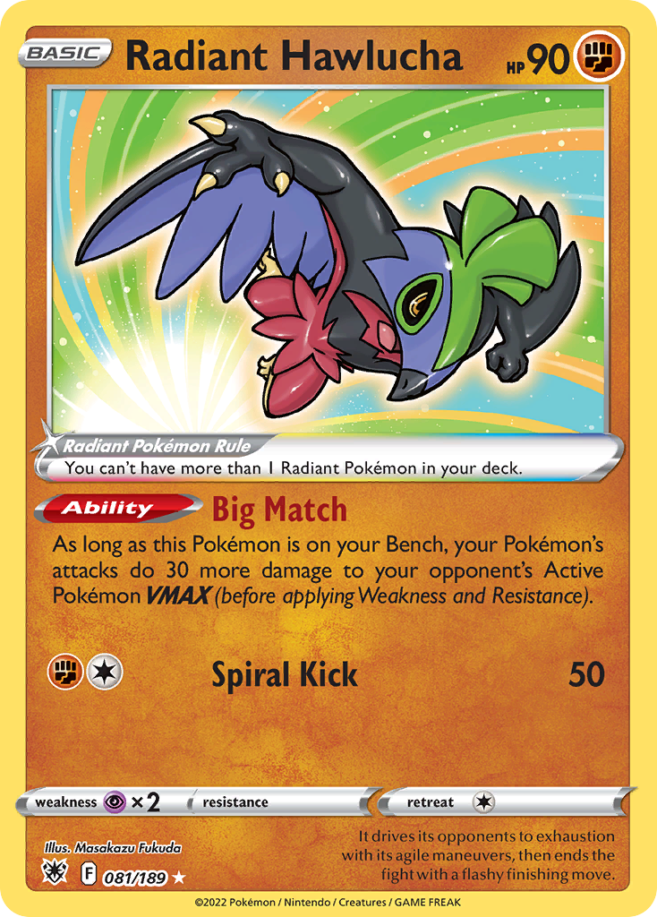 Radiant Hawlucha 81 / 189