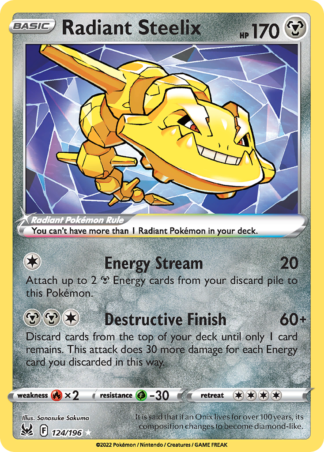 Radiant Steelix 124 / 196
