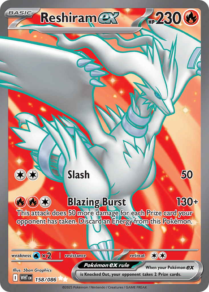 Reshiram ex 158 / 86