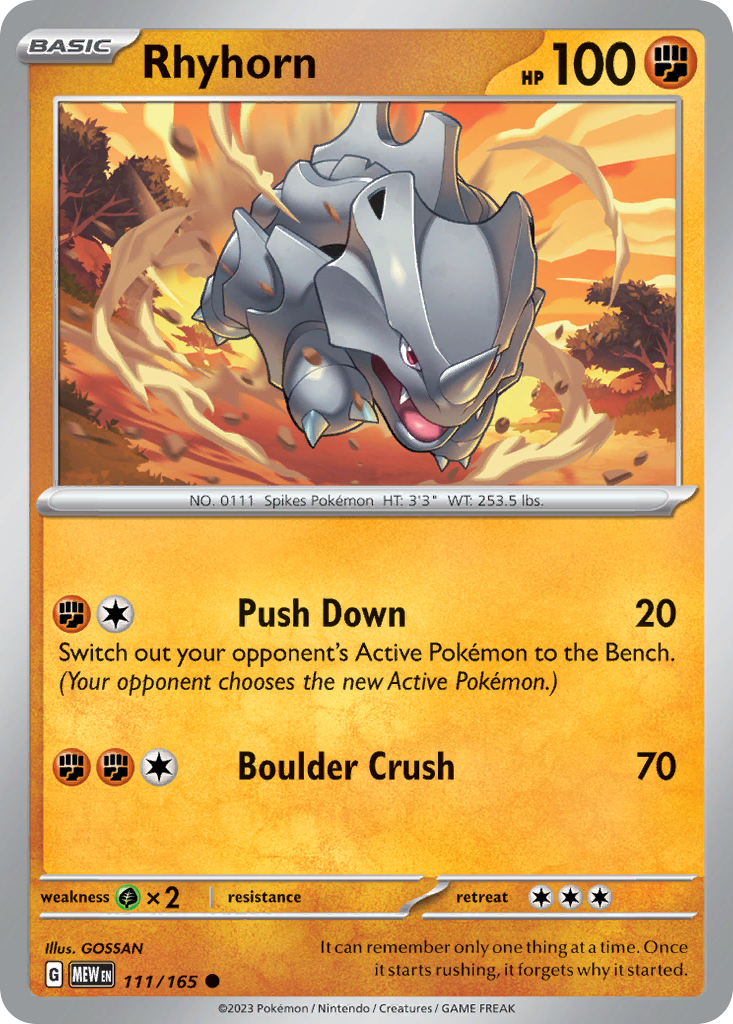Rhyhorn 111 / 165