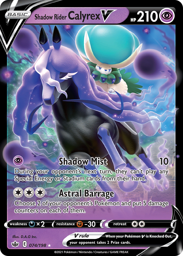 Shadow Rider Calyrex V 74 / 198