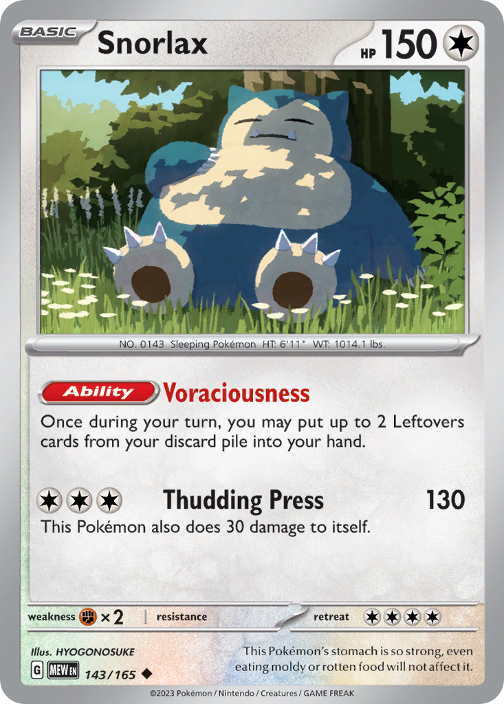 Snorlax 143 / 165