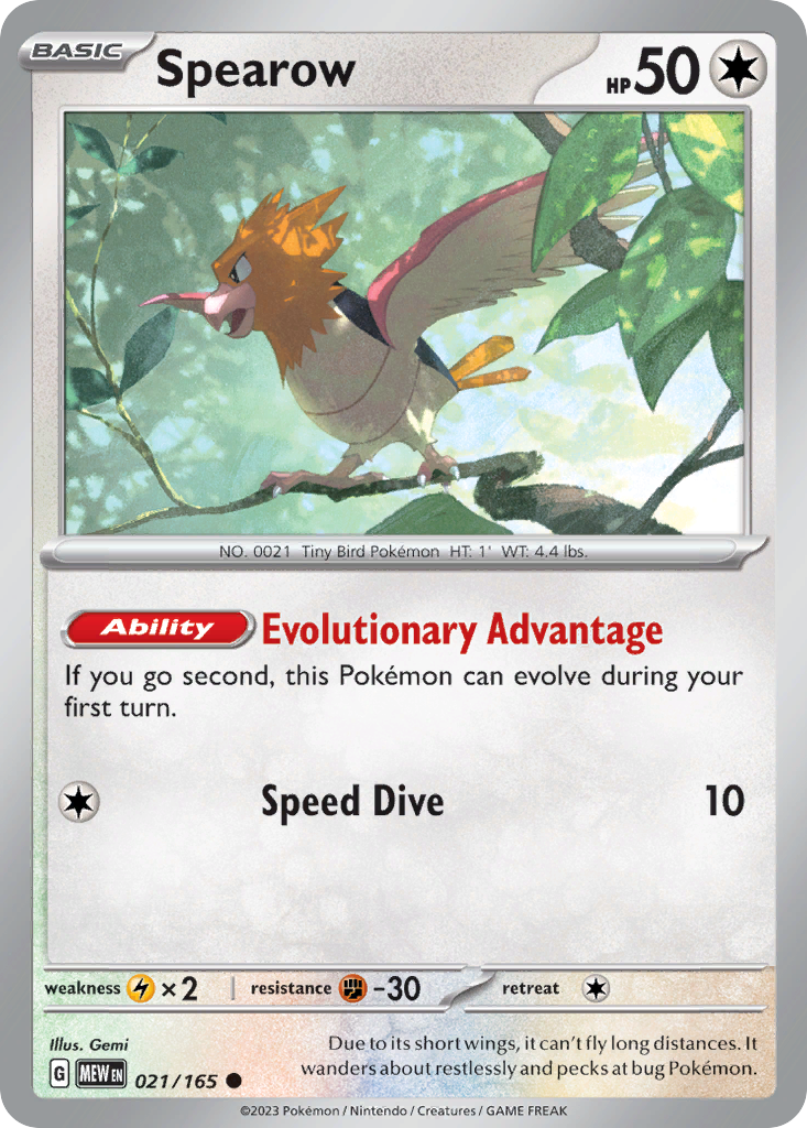 Spearow 21 / 165