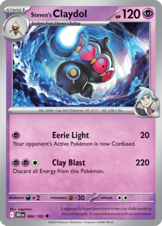 Steven’s Claydol 84 / 182