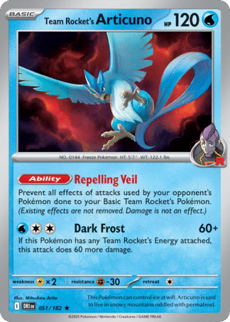 Team Rocket’s Articuno 51 / 182
