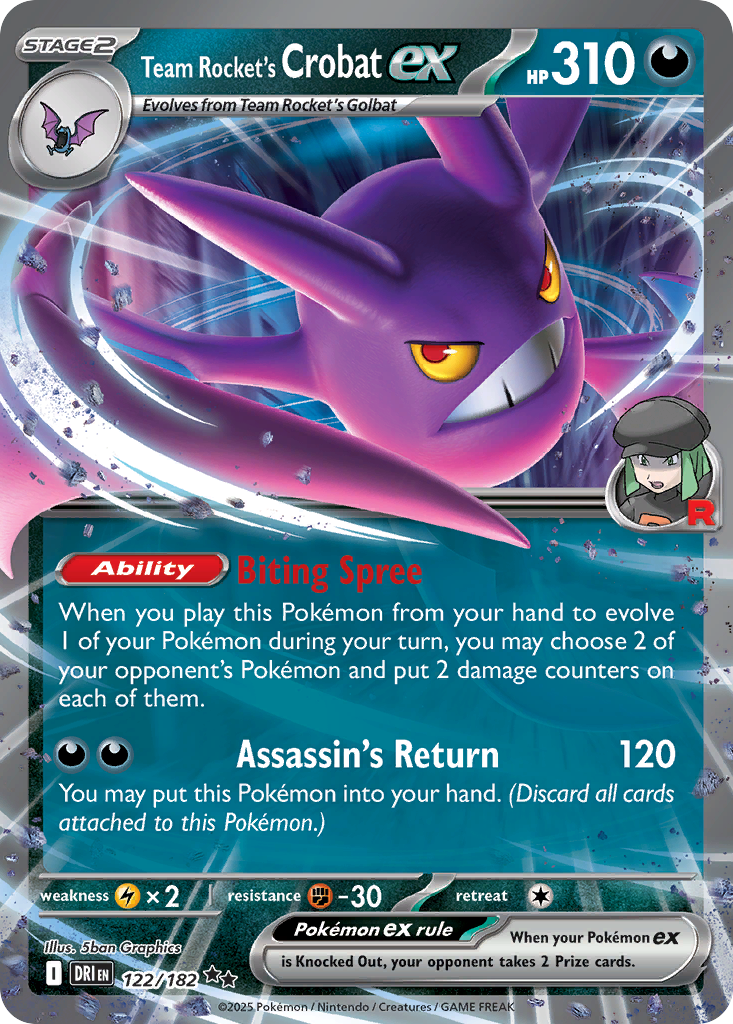 Team Rocket’s Crobat ex 122 / 182