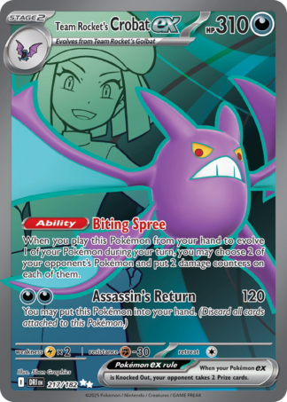 Team Rocket’s Crobat ex 217 / 182