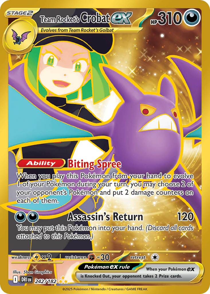 Team Rocket's Crobat ex 242 / 182