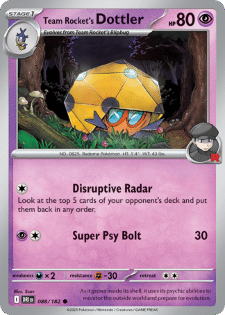Team Rocket’s Dottler 88 / 182