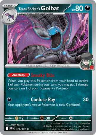 Team Rocket’s Golbat 121 / 182