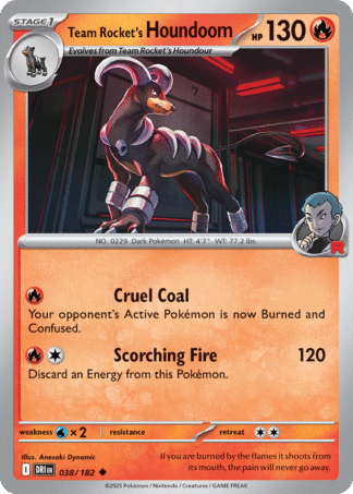 Team Rocket’s Houndoom 38 / 182