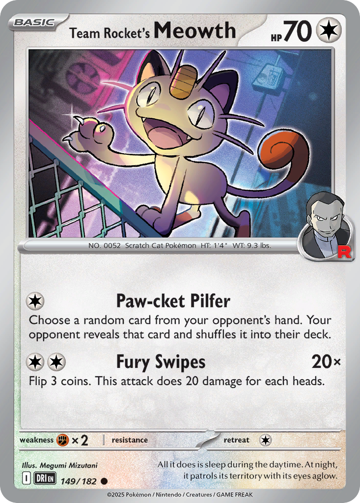 Team Rocket’s Meowth 149 / 182