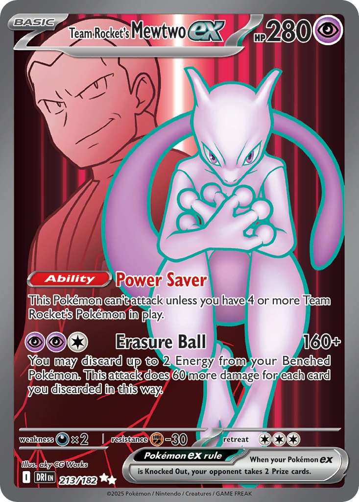 Team Rocket's Mewtwo ex 213 / 182