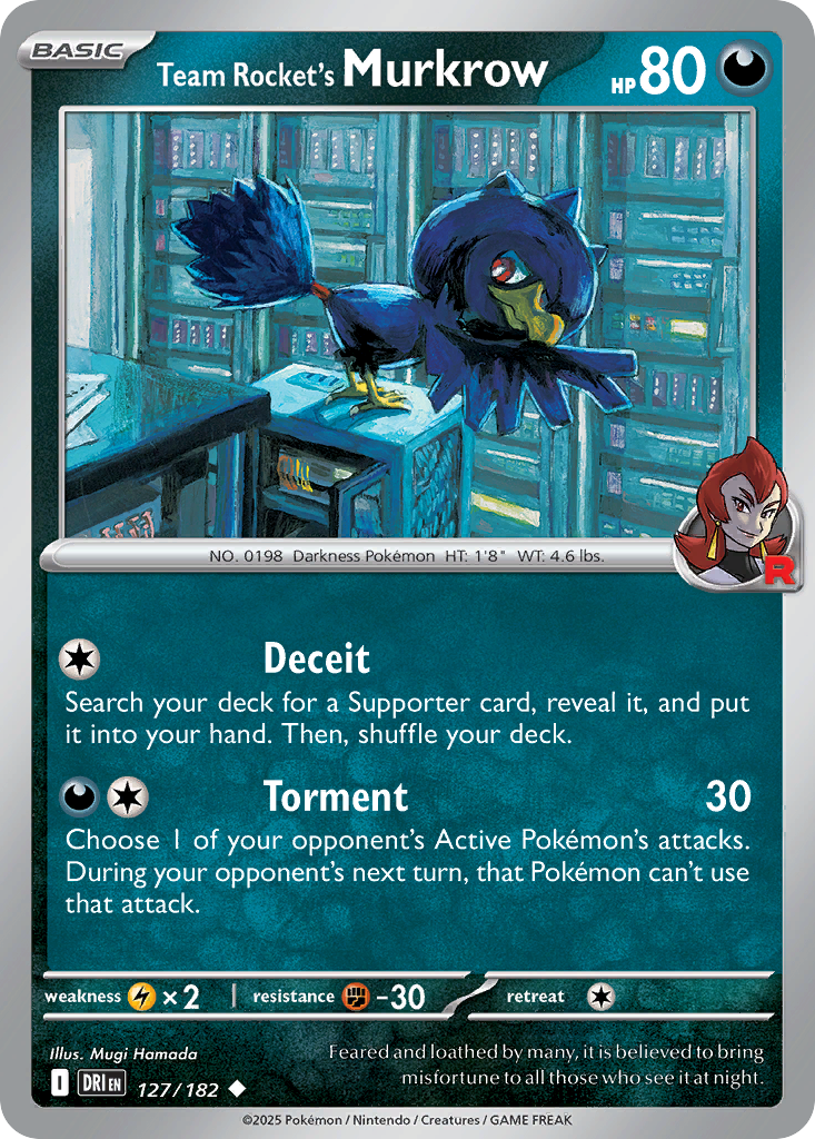 Team Rocket’s Murkrow 127 / 182