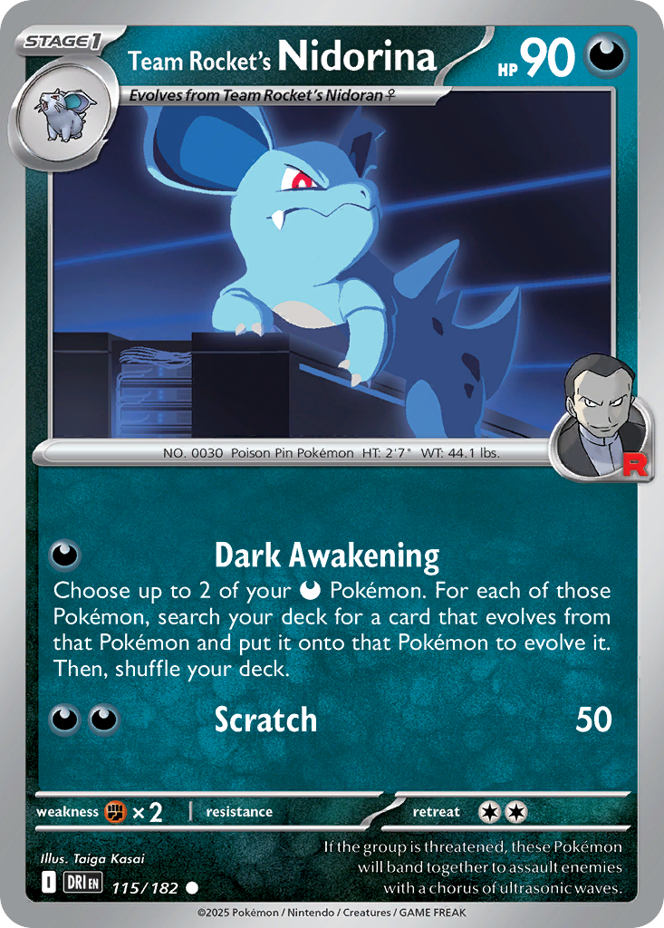 Team Rocket’s Nidorina 115 / 182