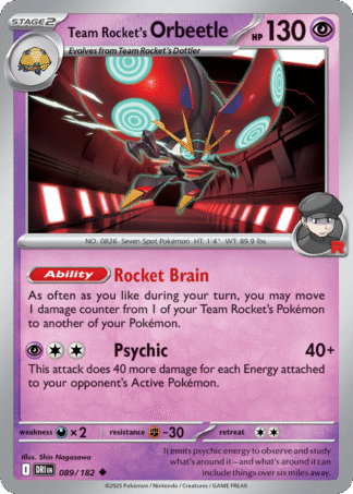 Team Rocket’s Orbeetle 89 / 182
