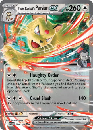 Team Rocket’s Persian ex 150 / 182