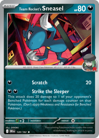 Team Rocket’s Sneasel 128 / 182