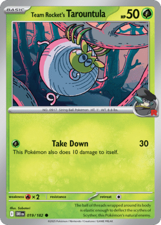 Team Rocket’s Tarountula 19 / 182