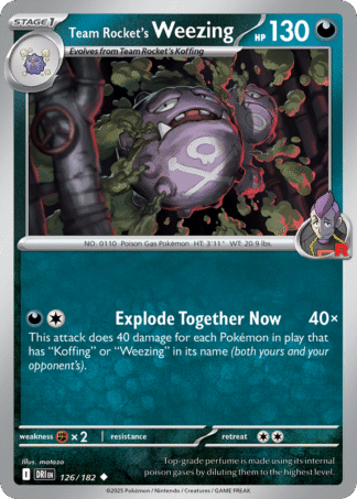 Team Rocket’s Weezing 126 / 182