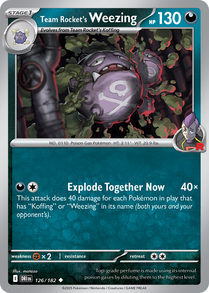 Team Rocket’s Weezing 126 / 182
