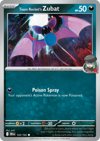 Team Rocket’s Zubat 120 / 182
