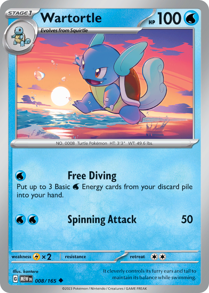 Wartortle 8 / 165