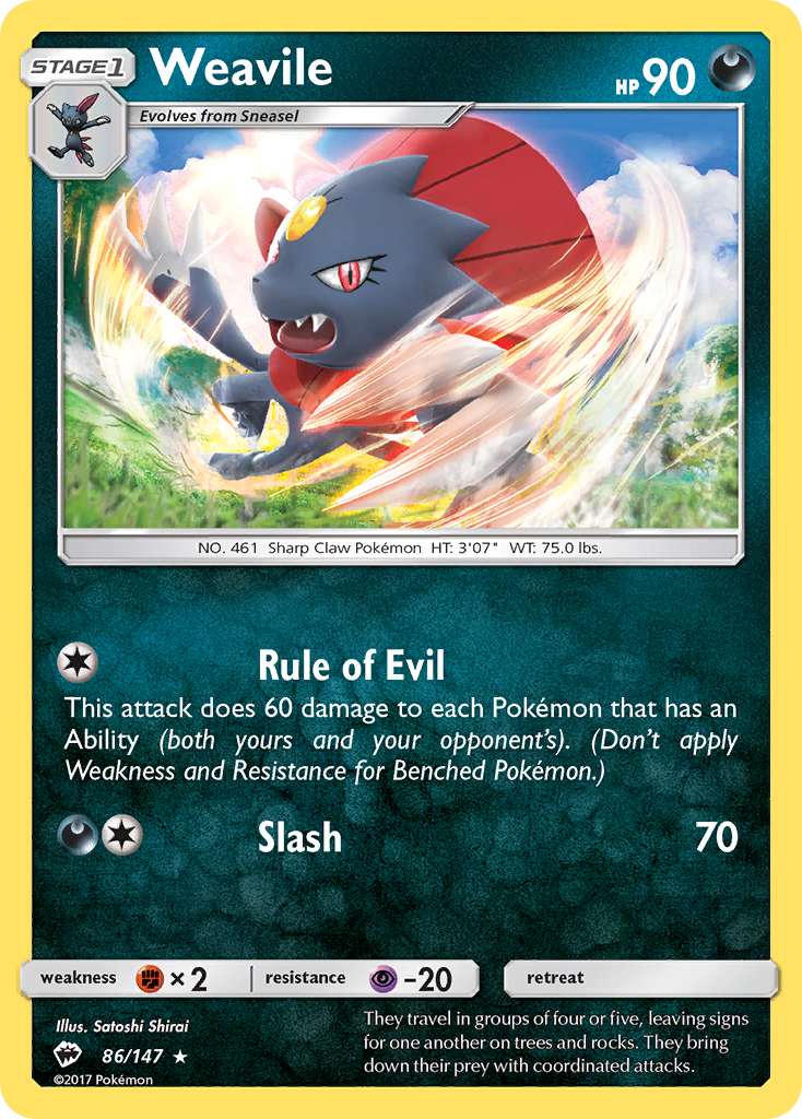 Weavile 86 / 147