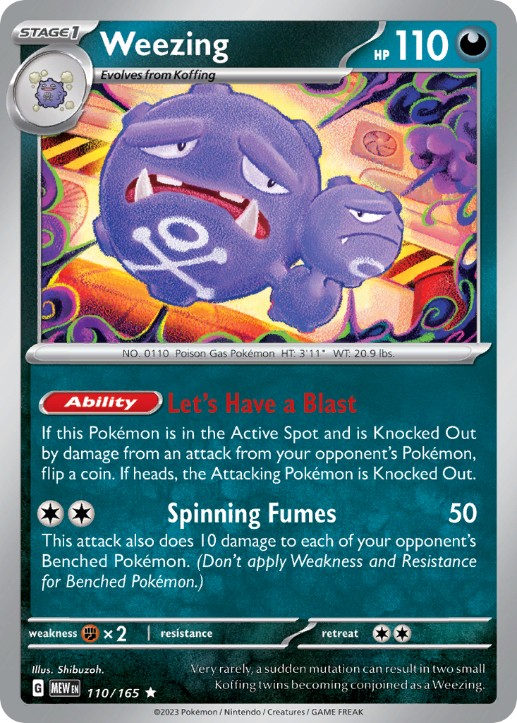 Weezing 110 / 165