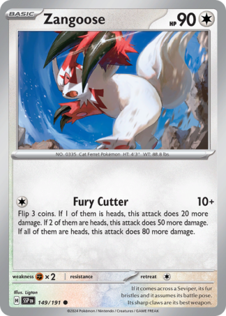 Zangoose 149 / 191