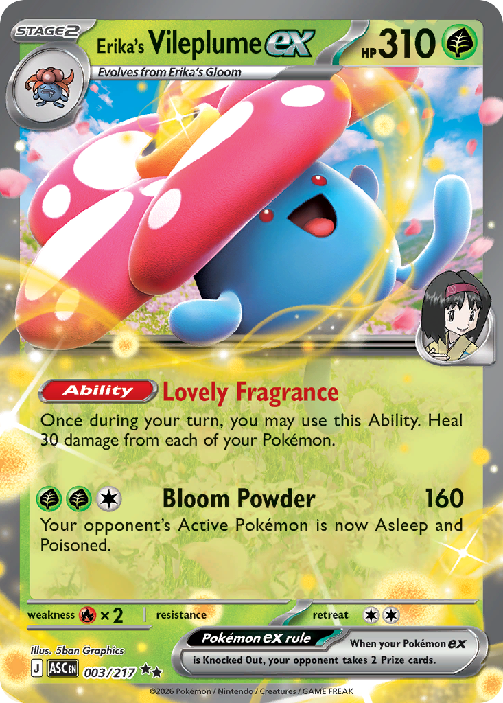 Erika's Vileplume ex 3 / 217