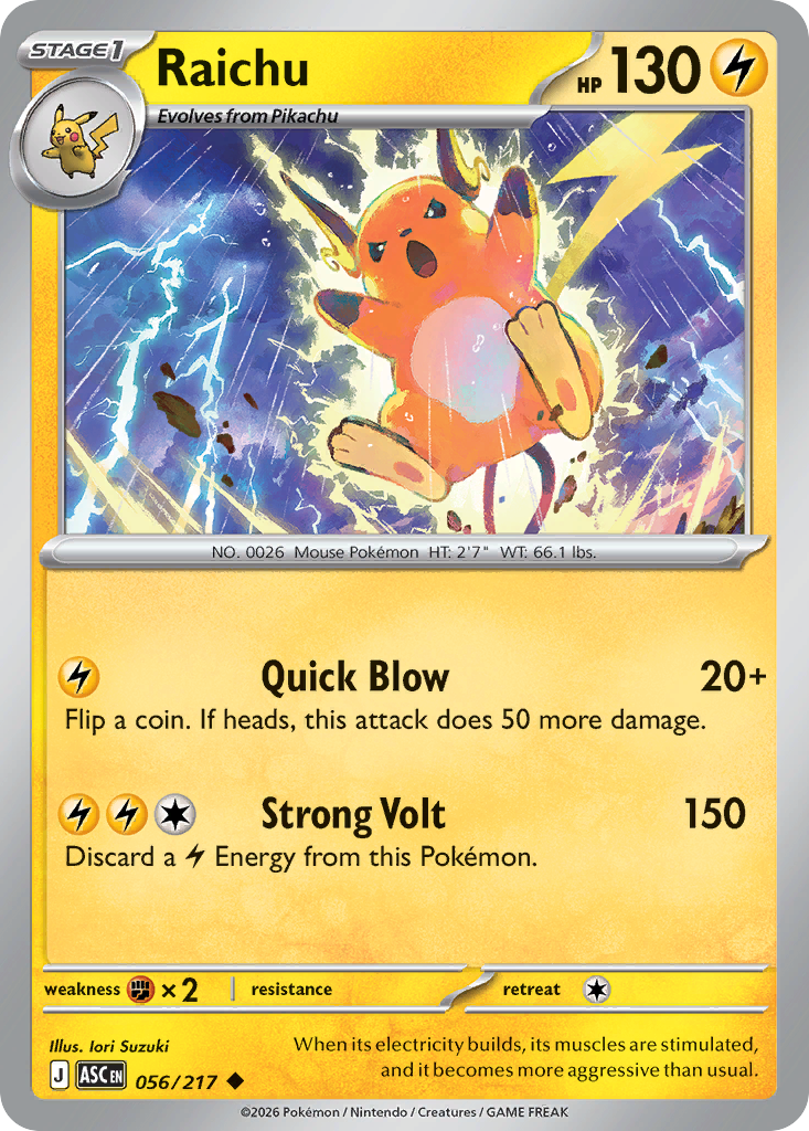 Raichu 56 / 217